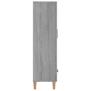 Credenza Grigio Sonoma 70x31x115 cm in Legno Multistrato 817472