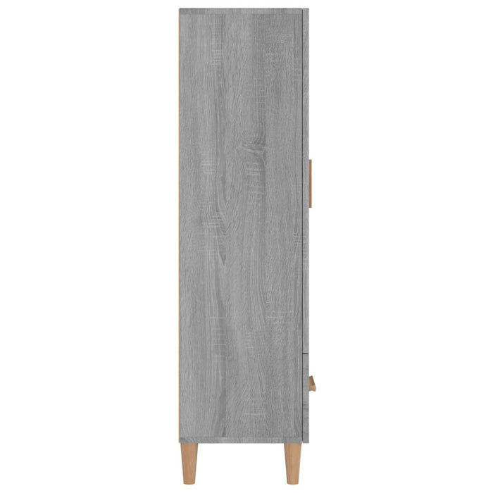 Credenza Grigio Sonoma 70x31x115 cm in Legno Multistrato 817472