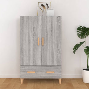 Credenza Grigio Sonoma 70x31x115 cm in Legno Multistrato 817472