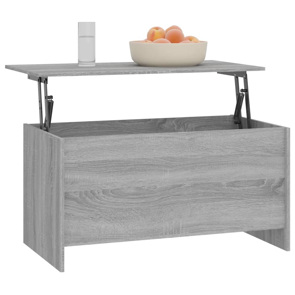 Tavolino Grigio Sonoma 102x55,5x52,5 cm in Legno Multistrato 819267