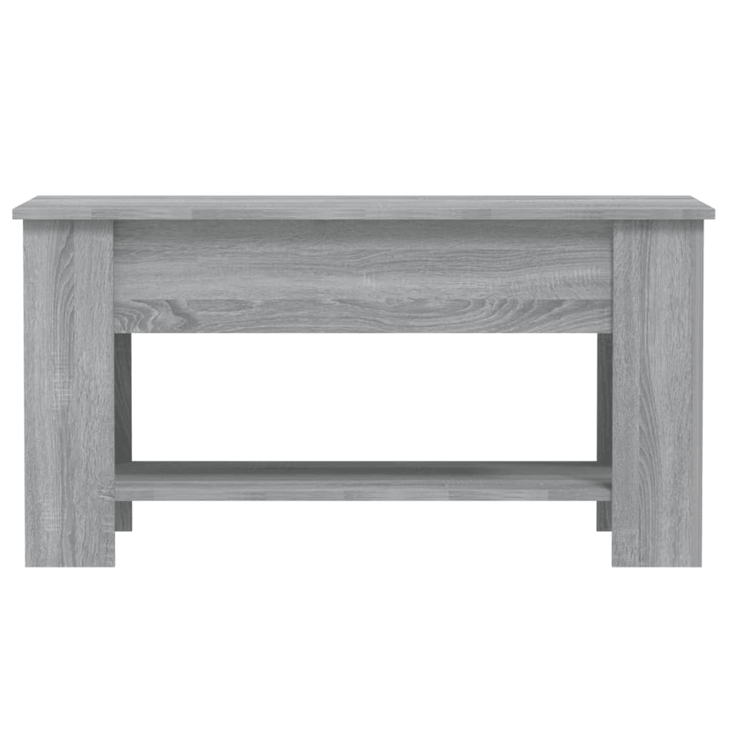 Tavolino da Salotto Grigio Sonoma 101x49x52cm Legno Multistrato cod mxl 9996