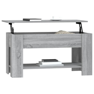 Tavolino da Salotto Grigio Sonoma 101x49x52cm Legno Multistrato cod mxl 9996