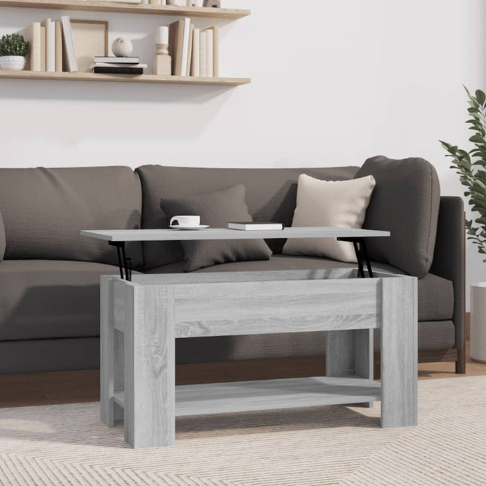 Tavolino da Salotto Grigio Sonoma 101x49x52cm Legno Multistrato cod mxl 9996