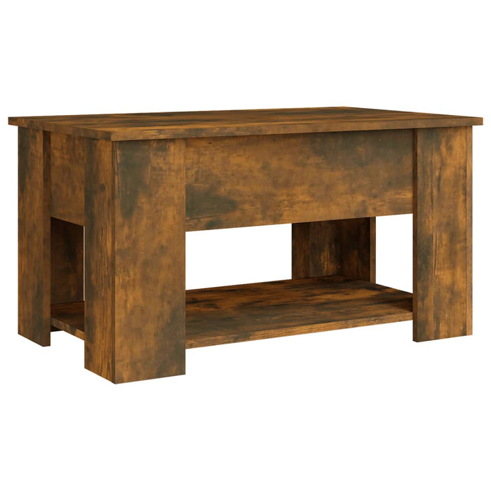 Tavolino da Salotto Rovere Fumo 79x49x41cm in Legno Multistrato