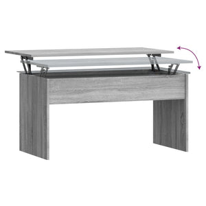 Tavolino Grigio Sonoma 101x50,5x52,5 cm in Legno Multistrato 819285