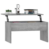 Tavolino Salotto Grigio Sonoma 80x50,5x41,5cm Legno Multistrato 819288