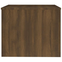 Tavolino Salotto Rovere Marrone 80x50x40 cm Legno Multistrato cod mxl 16171