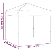 Tenda per Feste Pieghevole Blu 2x2 m 93493