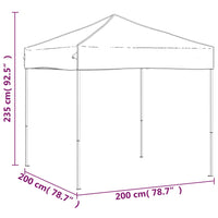 Tenda per Feste Pieghevole Crema 2x2 m cod mxl 66178