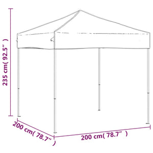 Tenda per Feste Pieghevole Crema 2x2 m cod mxl 66178