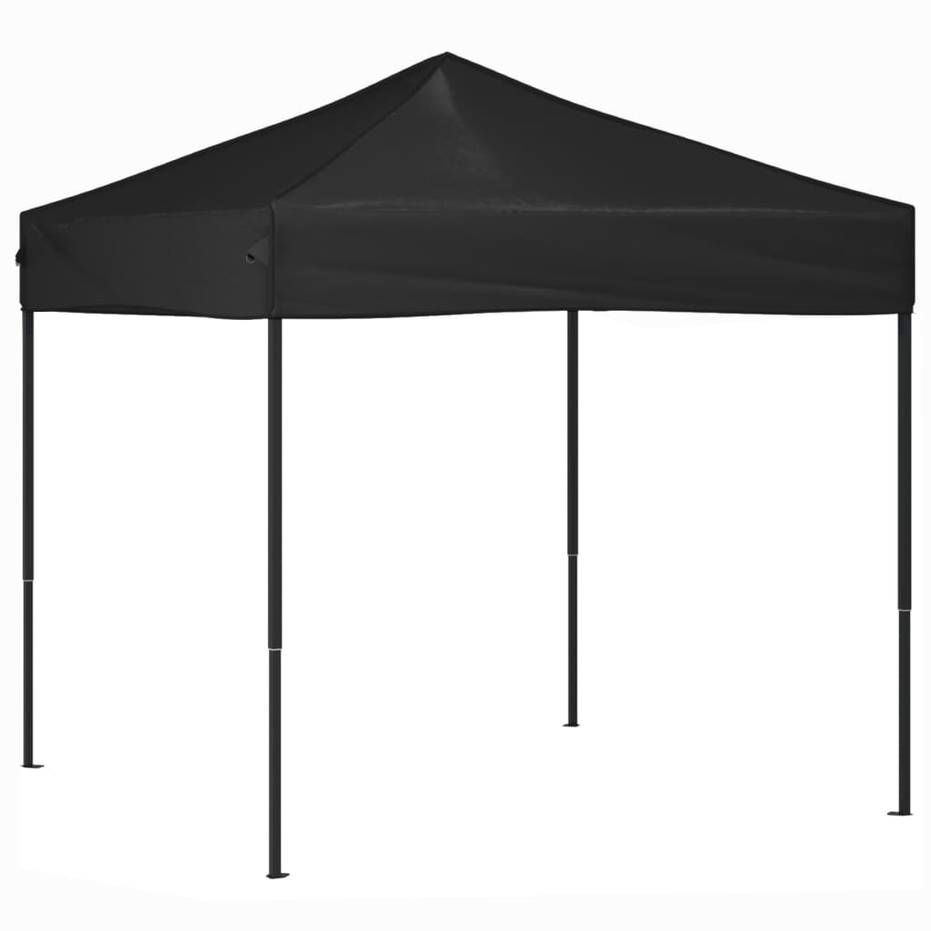 Tenda per Feste Pieghevole Nera 2x2 m 93497