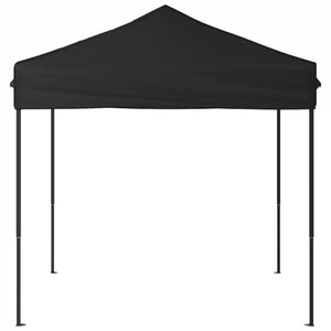 Tenda per Feste Pieghevole Nera 2x2 m 93497