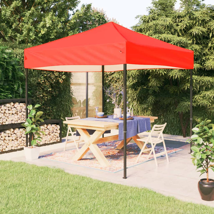 Tenda per Feste Pieghevole Rossa 2x2 m 93499