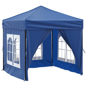 Tenda per Feste Pieghevole con Pareti Laterali Blu 2x2 m cod mxl 66151