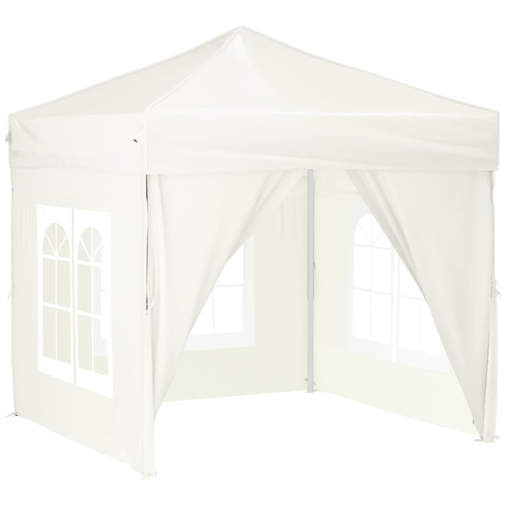 Tenda per Feste Pieghevole con Pareti Laterali Crema 2x2 m cod mxl 66244