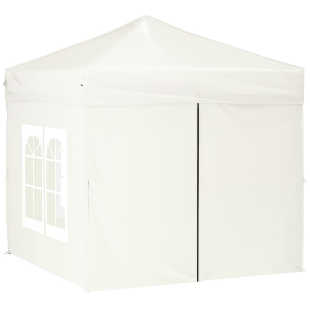 Tenda per Feste Pieghevole con Pareti Laterali Crema 2x2 m cod mxl 66244