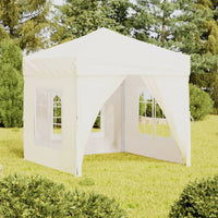 Tenda per Feste Pieghevole con Pareti Laterali Crema 2x2 m cod mxl 66244