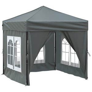 Tenda per Feste Pieghevole con Pareti Laterali Antracite 2x2 m cod mxl 49198