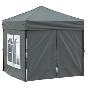 Tenda per Feste Pieghevole con Pareti Laterali Antracite 2x2 m cod mxl 49198