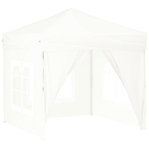 Tenda per Feste Pieghevole con Pareti Laterali Bianco 2x2 m cod mxl 38336