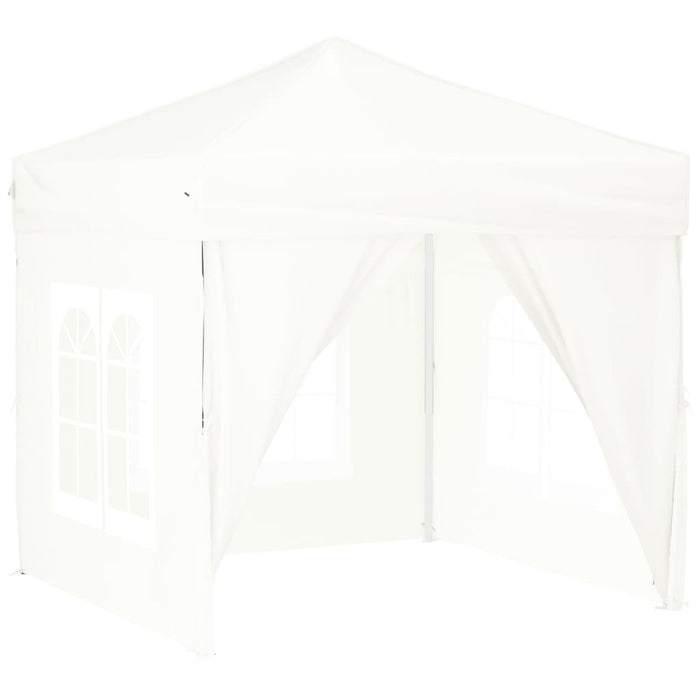 Tenda per Feste Pieghevole con Pareti Laterali Bianco 2x2 m cod mxl 38336