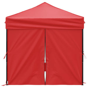 Tenda per Feste Pieghevole con Pareti Laterali Rosso 2x2 m cod mxl 66233