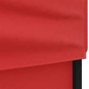 Tenda per Feste Pieghevole con Pareti Laterali Rosso 2x2 m cod mxl 66233