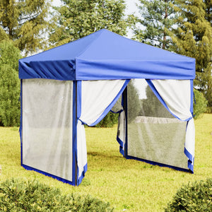 Tenda per Feste Pieghevole con Pareti Laterali Blu 2x2 m cod mxl 65977