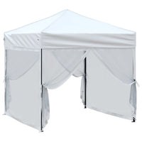 Tenda per Feste Pieghevole con Pareti Laterali Bianco 2x2 m