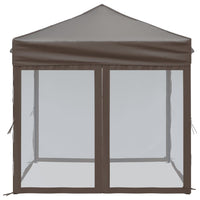 Tenda per Feste Pieghevole con Pareti Laterali Tortora 2x2 m cod mxl 66117