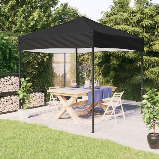 Tenda per Feste Pieghevole Nera 3x3 m 93518