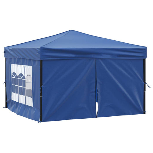 Tenda per Feste Pieghevole con Pareti Laterali Blu 3x3 m cod mxl 66158