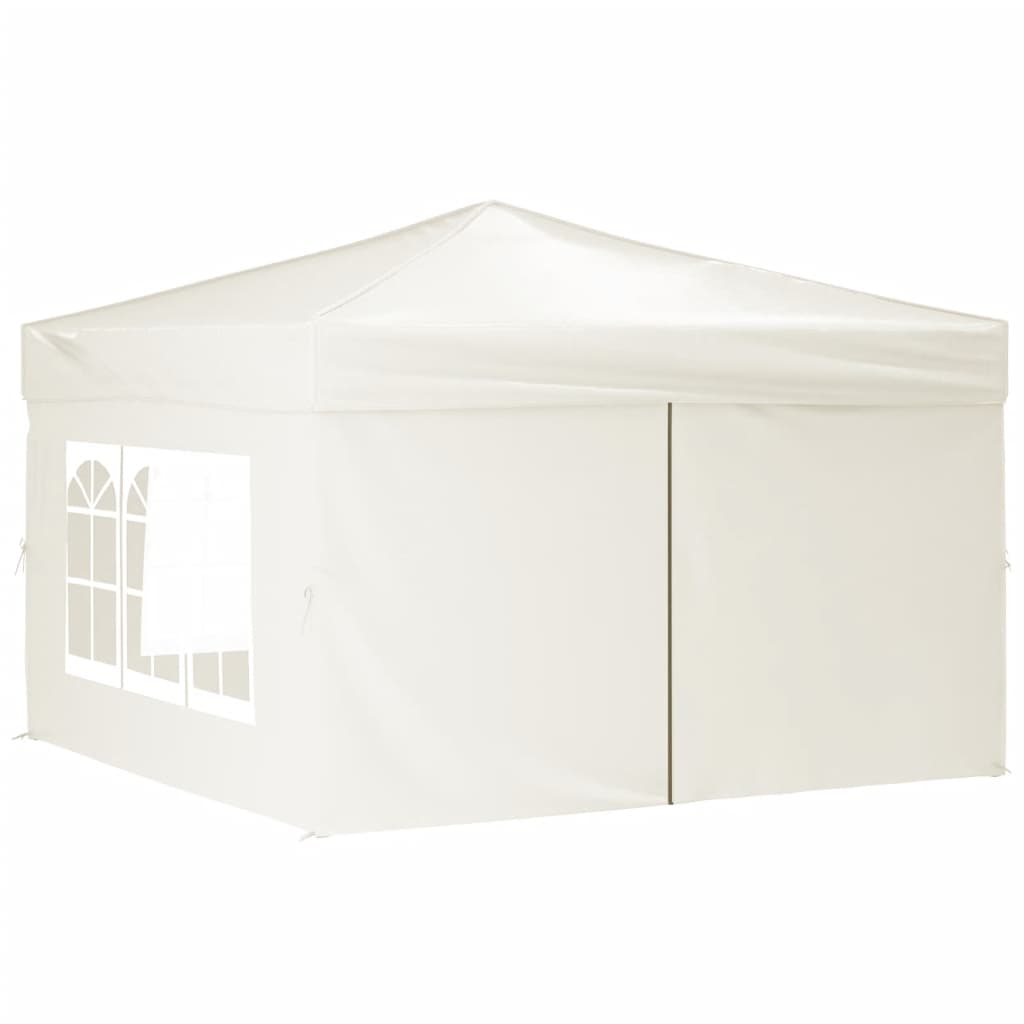 Tenda per Feste Pieghevole con Pareti Laterali Crema 3x3 m cod mxl 66324