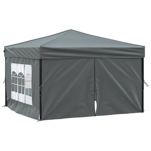 Tenda per Feste Pieghevole con Pareti Laterali Antracite 3x3 m 93523