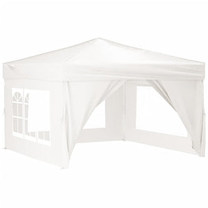 Tenda per Feste Pieghevole con Pareti Laterali Bianco 3x3 m cod mxl 66055