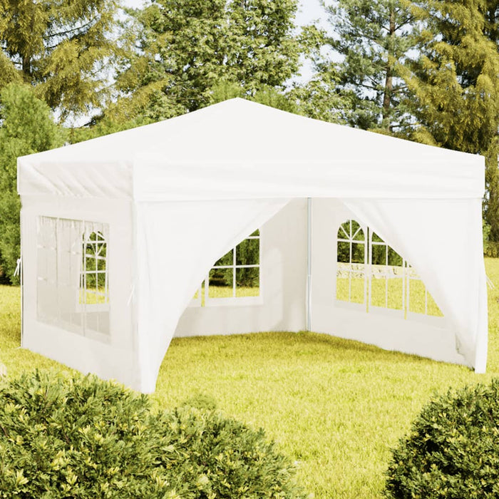 Tenda per Feste Pieghevole con Pareti Laterali Bianco 3x3 m cod mxl 66055