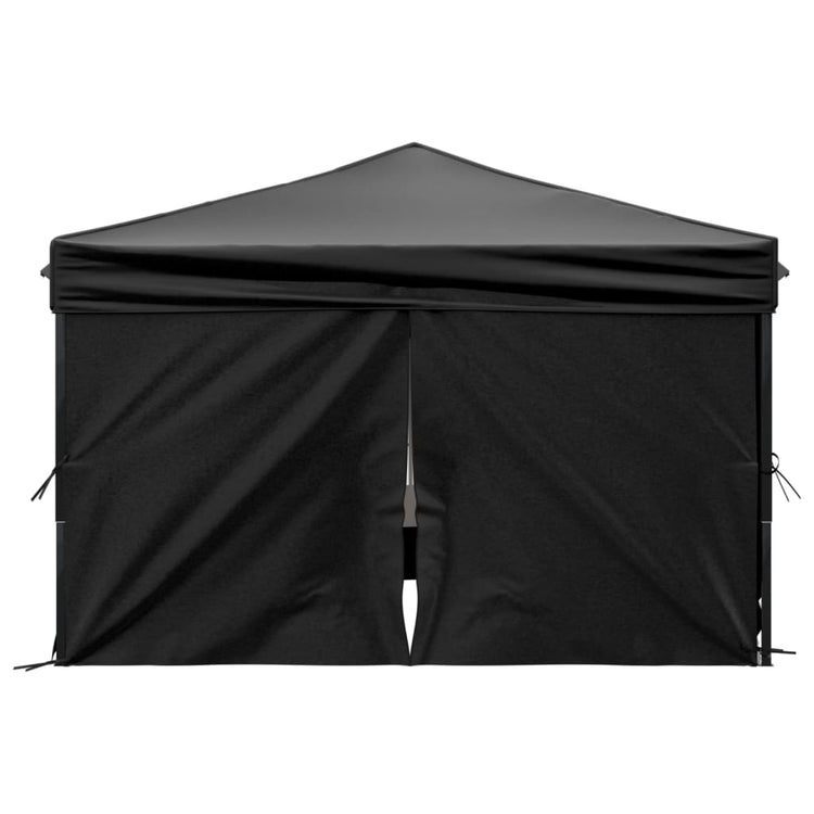 Tenda per Feste Pieghevole con Pareti Laterali Nero 3x3 m cod mxl 60748