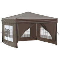 Tenda per Feste Pieghevole con Pareti Laterali Tortora 3x3 m cod mxl 66280