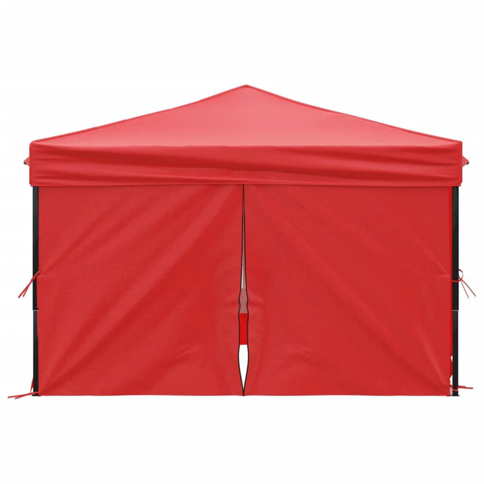 Tenda per Feste Pieghevole con Pareti Laterali Rosso 3x3 m cod mxl 71872