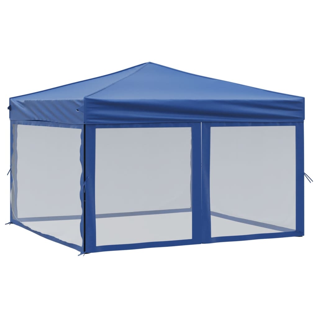 Tenda per Feste Pieghevole con Pareti Laterali Blu 3x3 m 93528