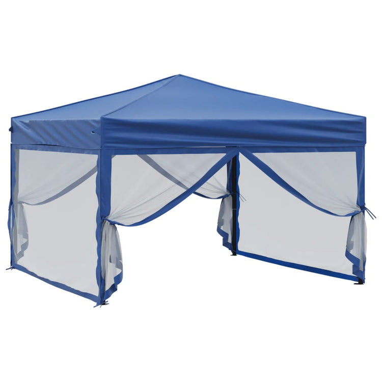 Tenda per Feste Pieghevole con Pareti Laterali Blu 3x3 m 93528