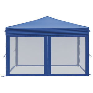 Tenda per Feste Pieghevole con Pareti Laterali Blu 3x3 m 93528