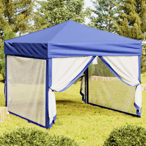 Tenda per Feste Pieghevole con Pareti Laterali Blu 3x3 m 93528