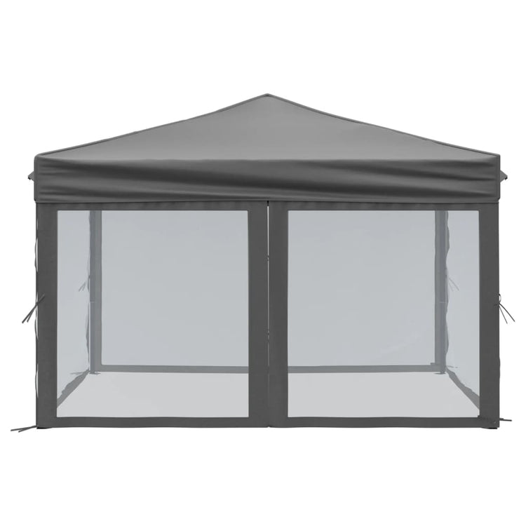 Tenda per Feste Pieghevole con Pareti Laterali Antracite 3x3 m 93530