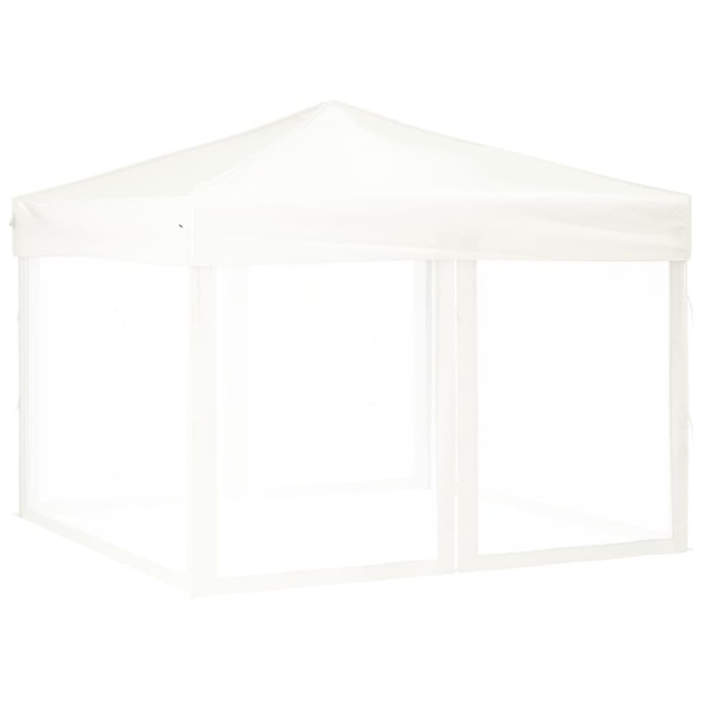 Tenda per Feste Pieghevole con Pareti Laterali Bianco 3x3 m cod mxl 66239