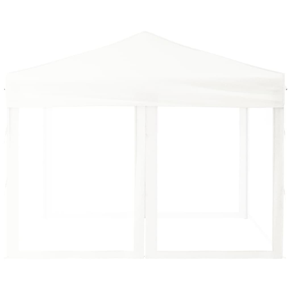 Tenda per Feste Pieghevole con Pareti Laterali Bianco 3x3 m cod mxl 66239