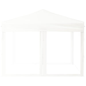 Tenda per Feste Pieghevole con Pareti Laterali Bianco 3x3 m cod mxl 66239