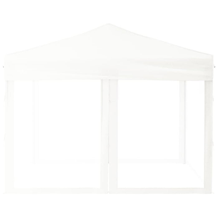 Tenda per Feste Pieghevole con Pareti Laterali Bianco 3x3 m cod mxl 66239