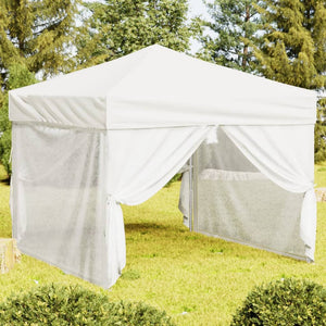 Tenda per Feste Pieghevole con Pareti Laterali Bianco 3x3 m cod mxl 66239