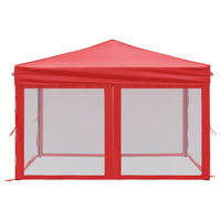 Tenda per Feste Pieghevole con Pareti Laterali Rosso 3x3 m 93534